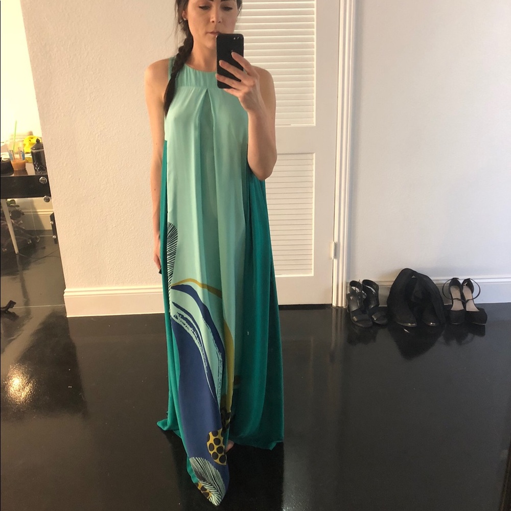 Silk maxi dress